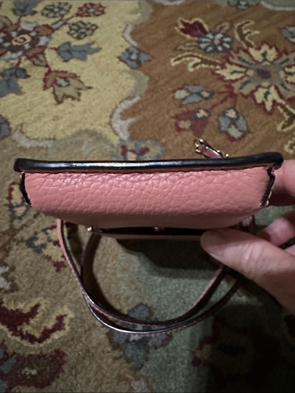 kate spade Madison Dusty Rose Pebbled Leather Cell Phone Crossbody with COA - Picture 7 of 14